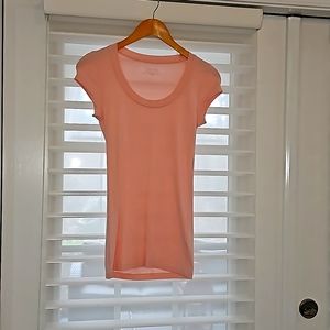Calvin Klein tee in Ballet pink/peach, size S